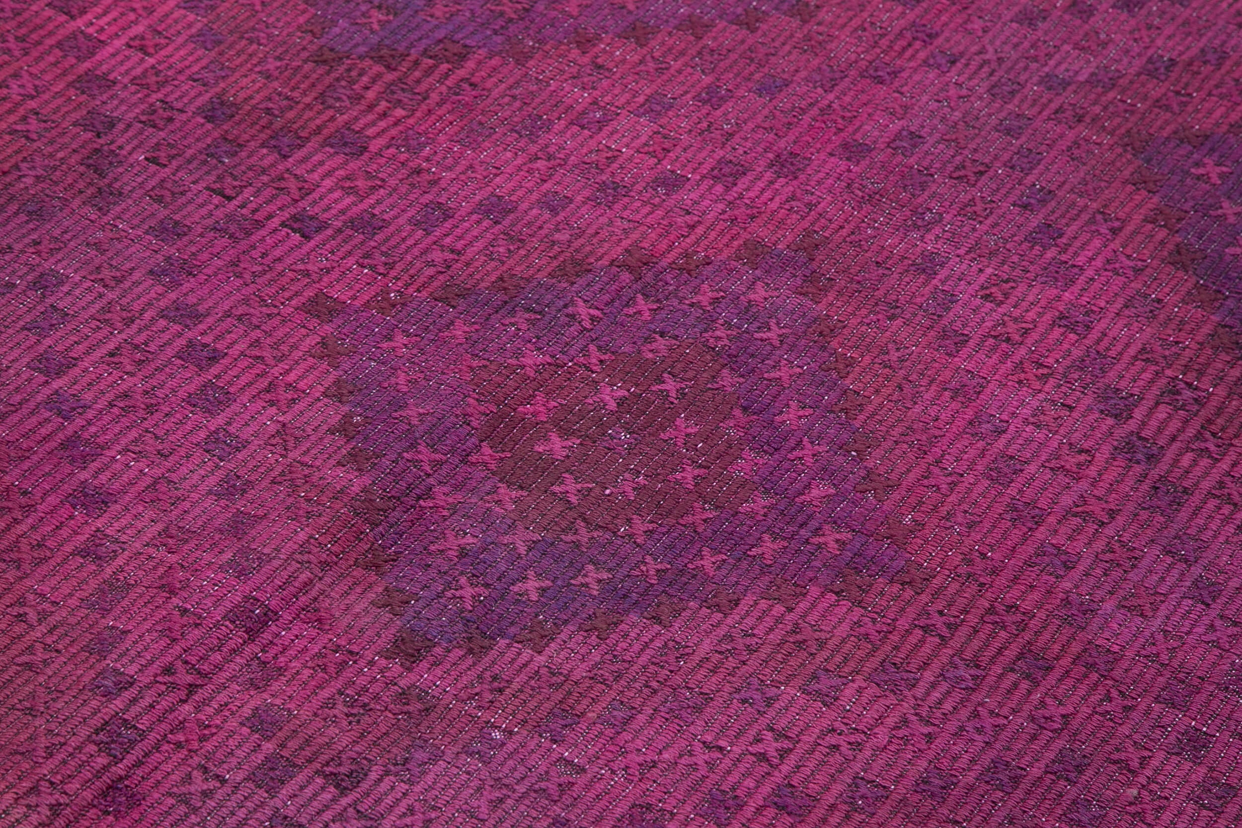 Handmade Geometric Kilim Rug – Pink Vintage Area Rug 5'9''x11'8'' by Agacan