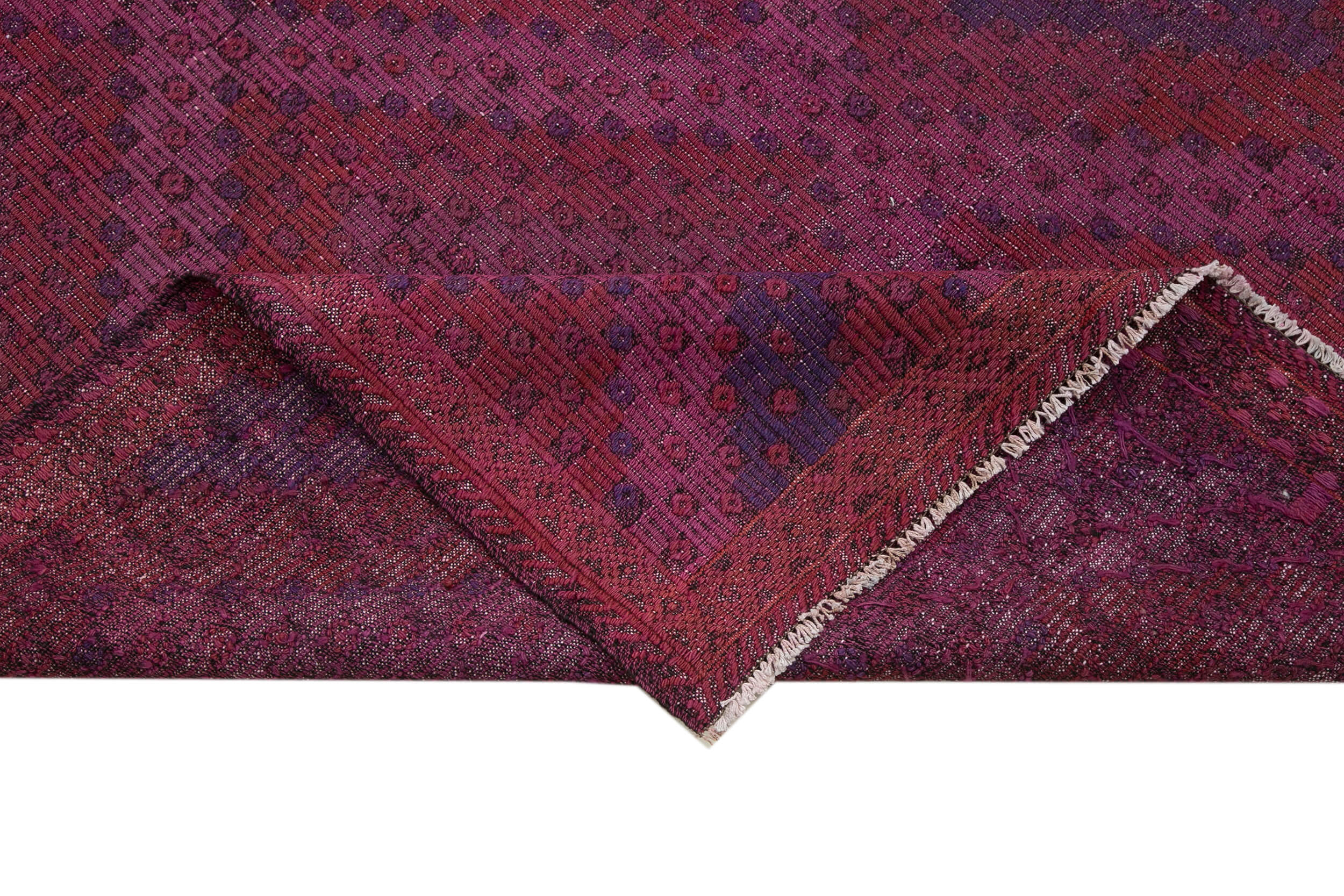 Handmade Geometric Kilim Rug – Pink Geometric Turkish Kilim Carpet 5'7''x10'10''