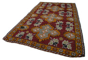 Handmade Geometric Kilim Rug – Vintage Turkish Carpet 6'10''x10'10'' Flat Weave