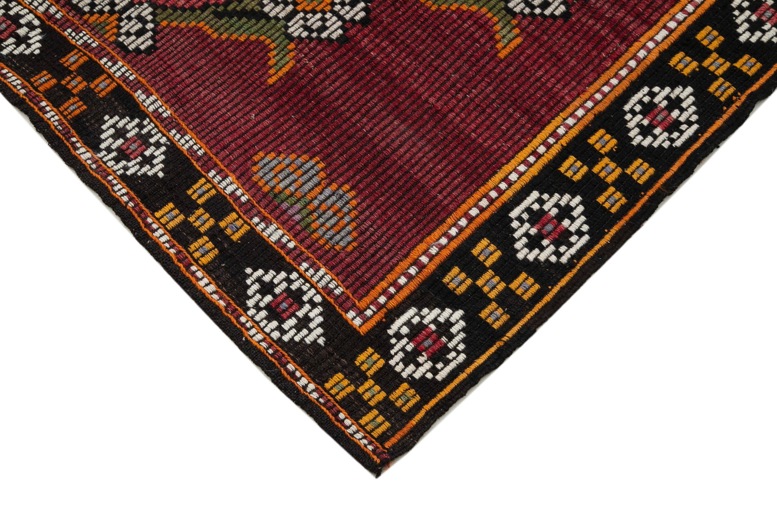 Handmade Kilim Rug | Natural Wool Carpet Flat Weave Kilim Oriental Style Rug 7'4''x10'8''