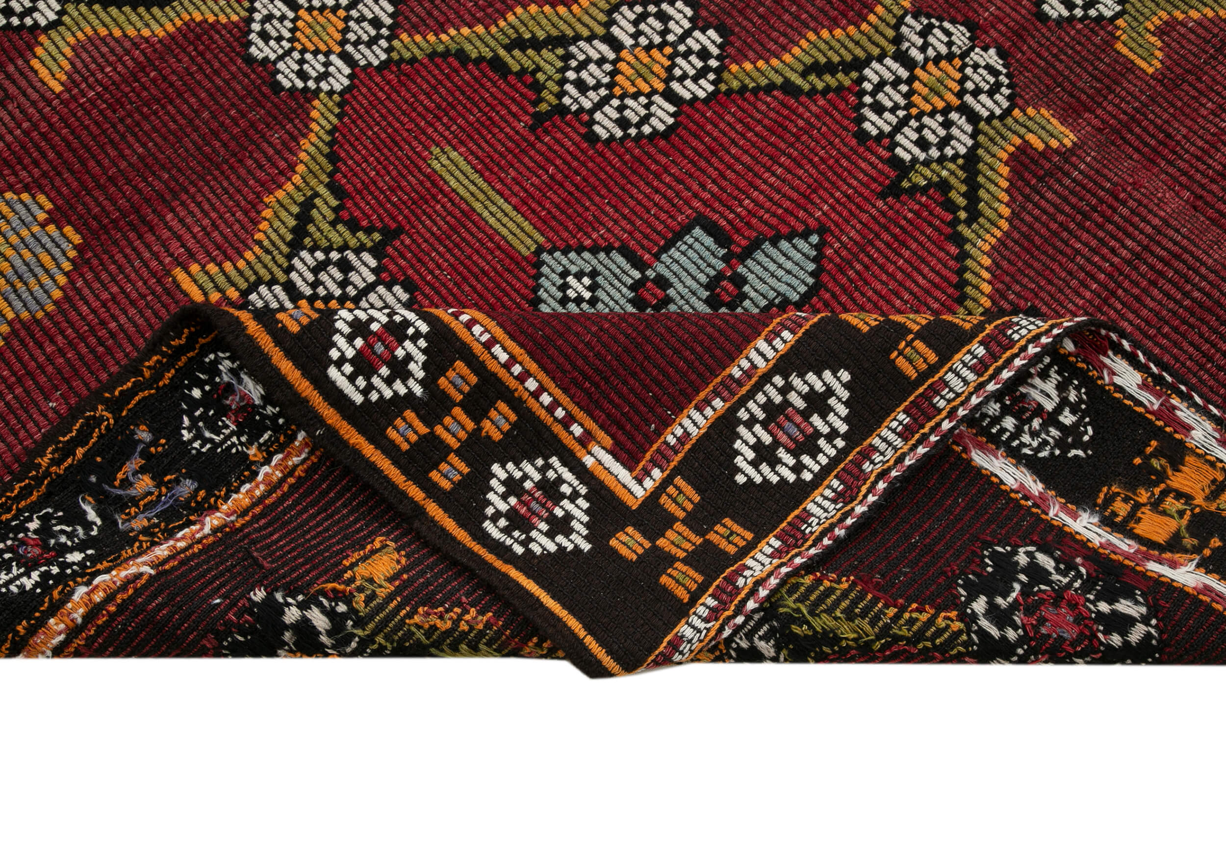 Handmade Kilim Rug | Natural Wool Carpet Flat Weave Kilim Oriental Style Rug 7'4''x10'8''