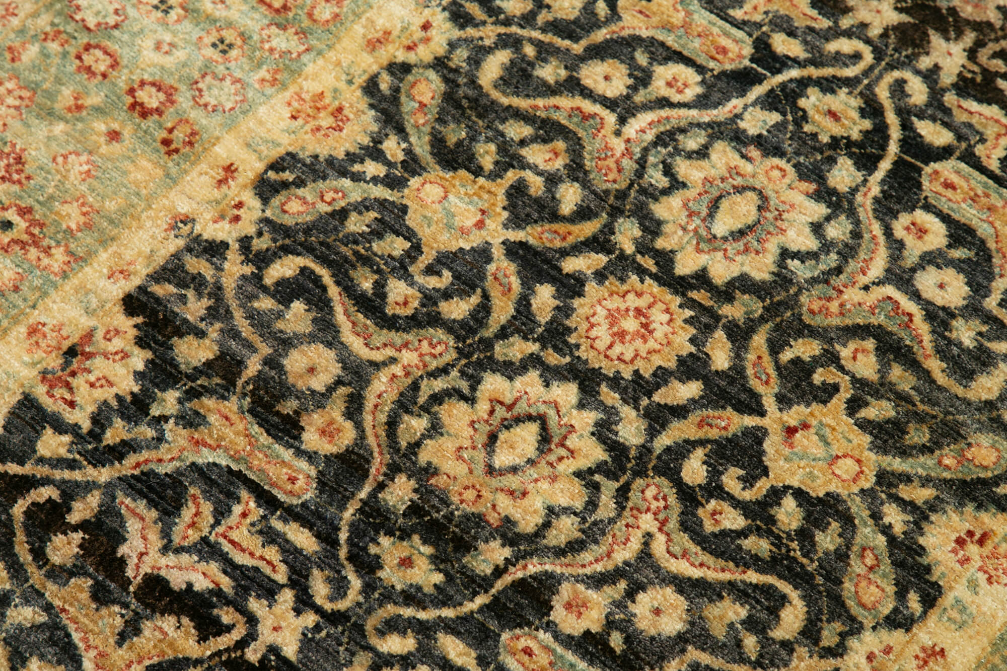 Handmade Cotton Wool Rug – Classic Beige Vintage Area Rug 3'1'' x 5'3''