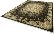 Handmade Wool Area Rug – Tebriz Classic Beige Carpet 9'6'' x 12'8'' Vintage Style
