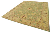 Handmade Wool Area Rug – Classic Beige Cotton Wool Rug 8x11 Vintage Turkish
