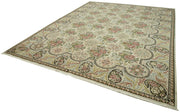Handmade Wool Area Rug – Tebriz Classic Beige Cotton Wool Rug 9'11''x13'0''