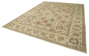 Handmade Wool Area Rug – Classic Beige Turkish Hand Knotted Rug 9'8''x12'11''