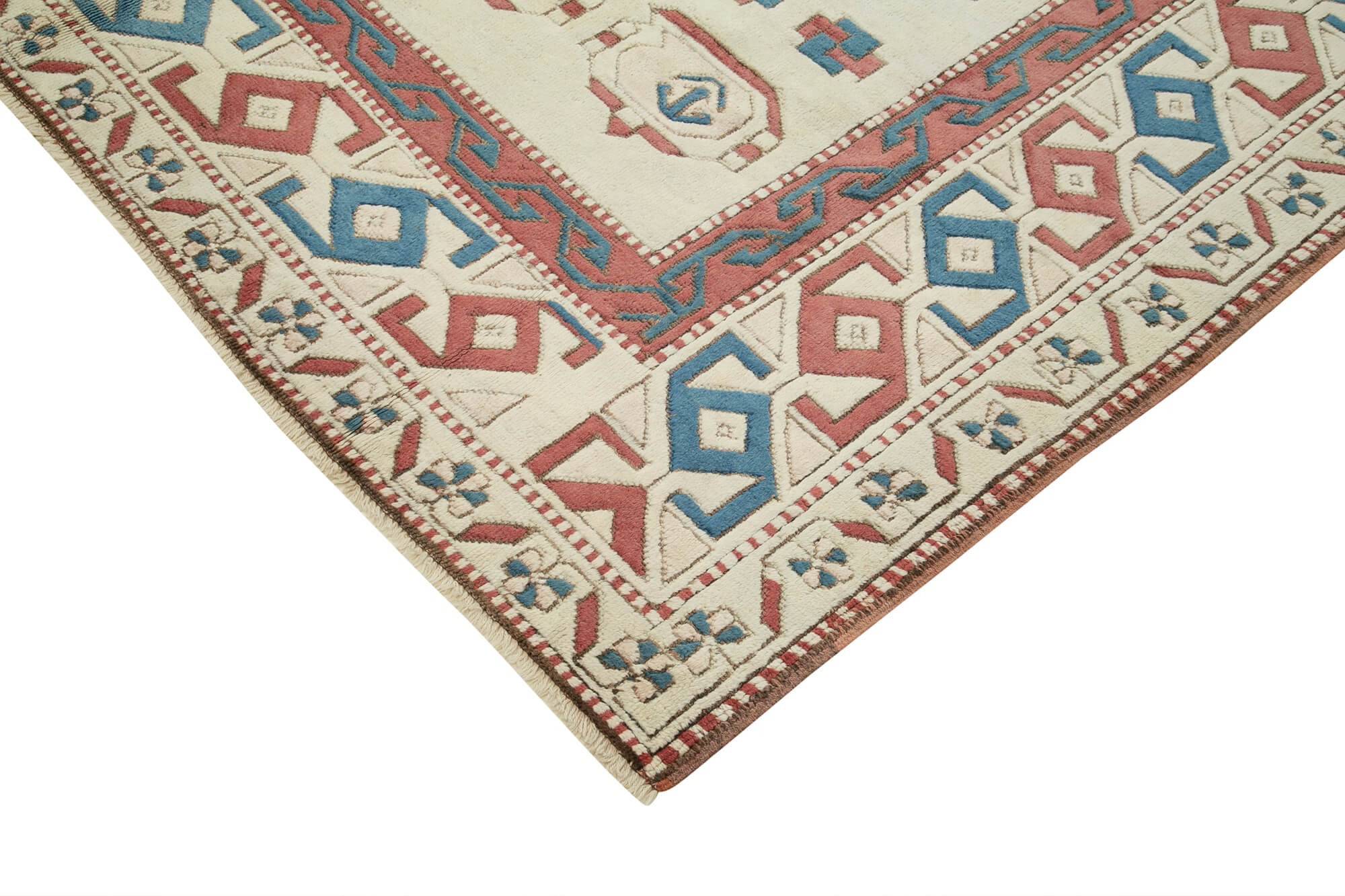 Handmade Wool Area Rug – Tebriz Classic Beige Cotton Wool Carpet 7'9''x11'0''