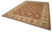Handmade Wool Area Rug – Tebriz Beige Classic Cotton Rug 9'4''x13'1'' Durable Soft Textured