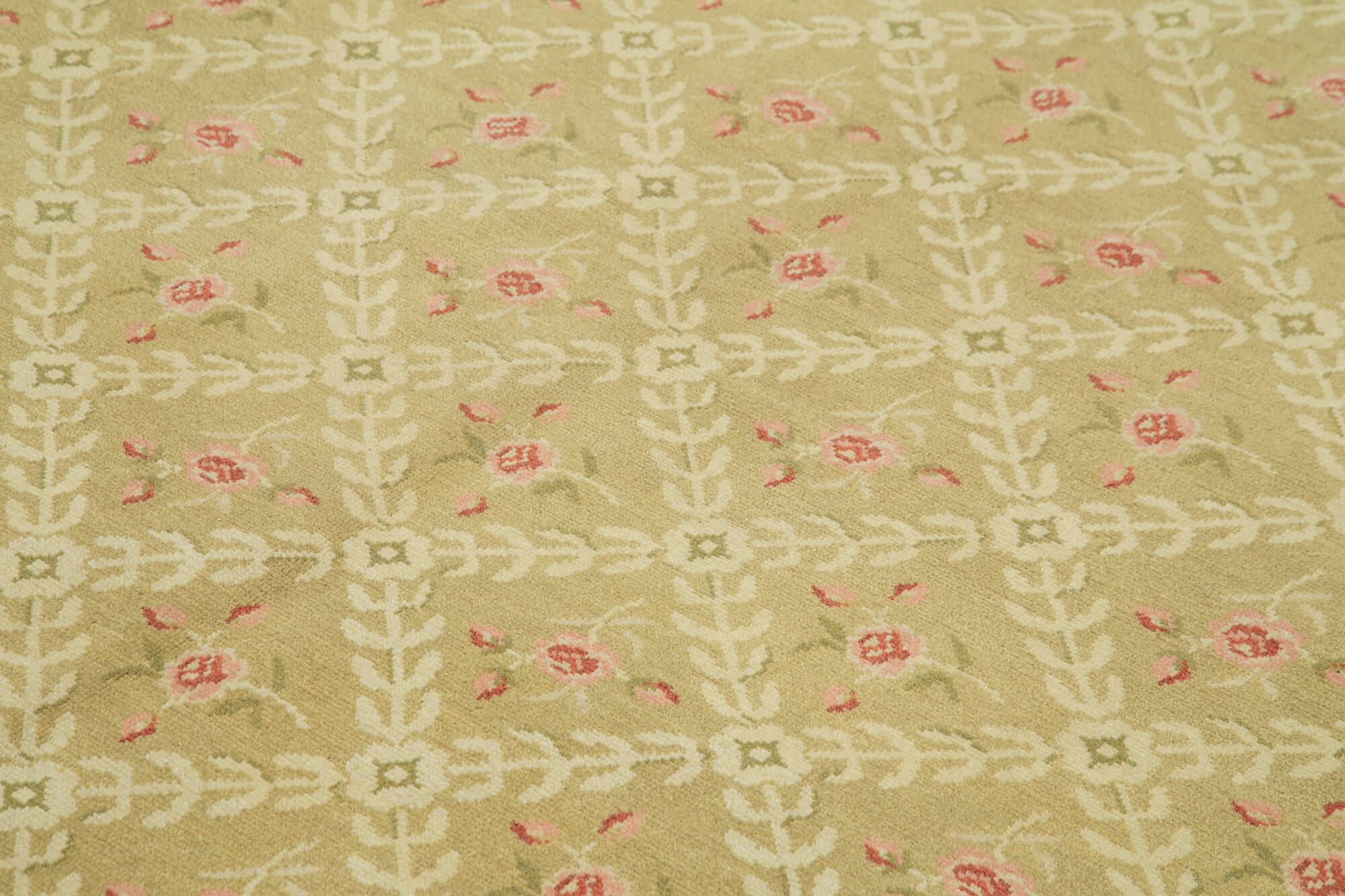 Handmade Area Rug – Tebriz Red Classic Cotton Wool Vintage Carpet 8'10''x11'7''