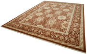 Handmade Wool Area Rug – Classic Red Vintage Turkish Rug, Soft Cotton Wool Carpet 9'7''x13'3''