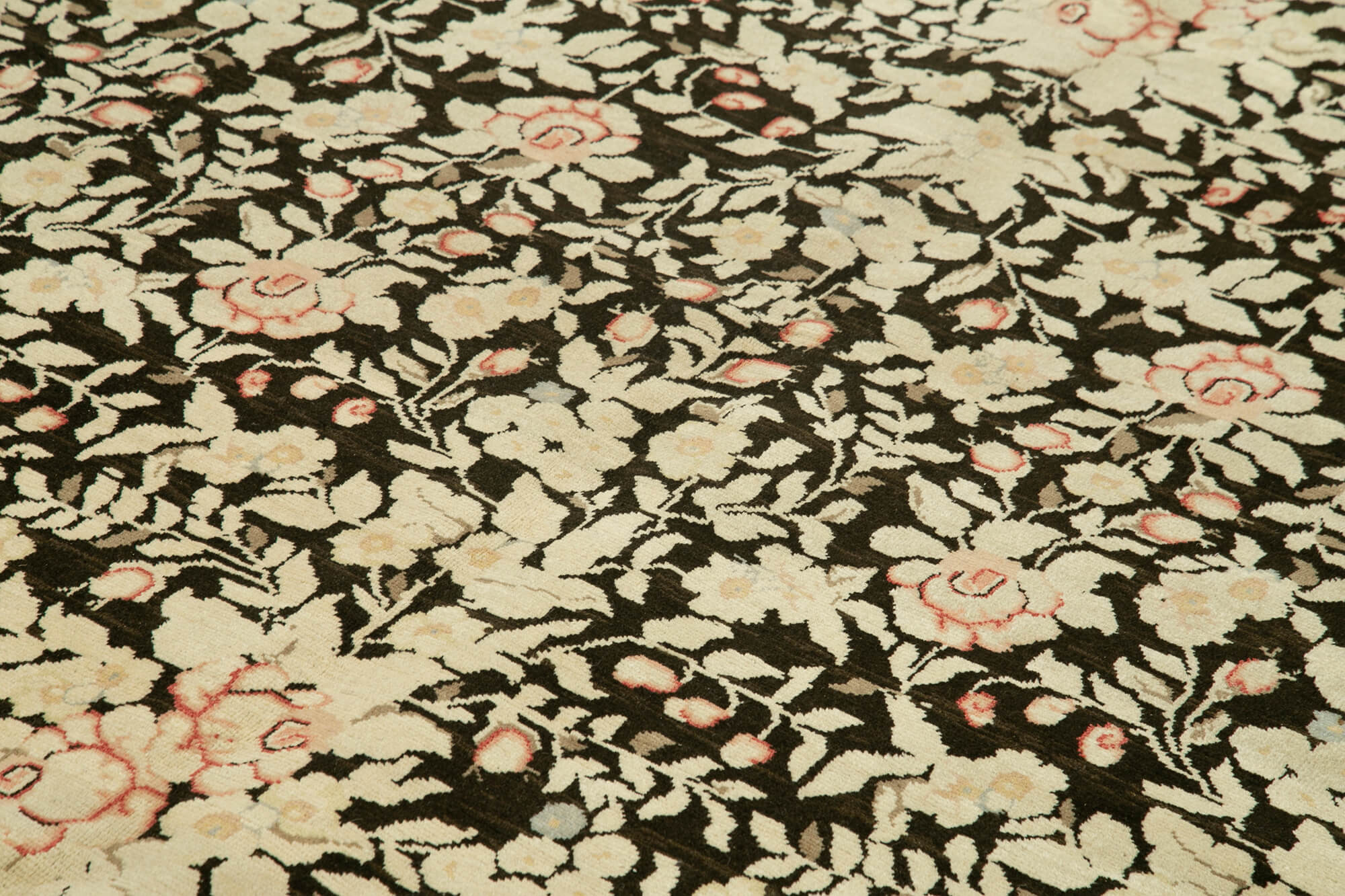 Handmade Area Rug – Classic Beige Cotton Wool Rug, Hand Woven Carpet 9'x12'