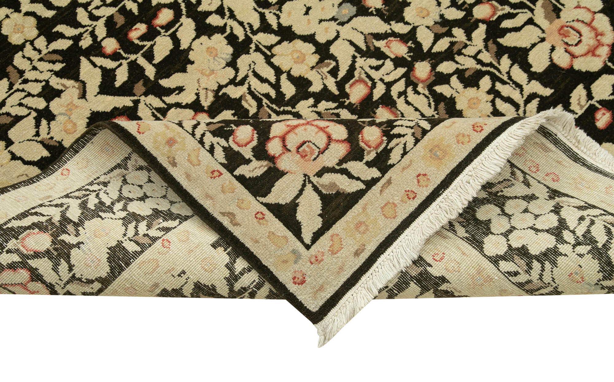Handmade Area Rug – Classic Beige Cotton Wool Rug, Hand Woven Carpet 9'x12'