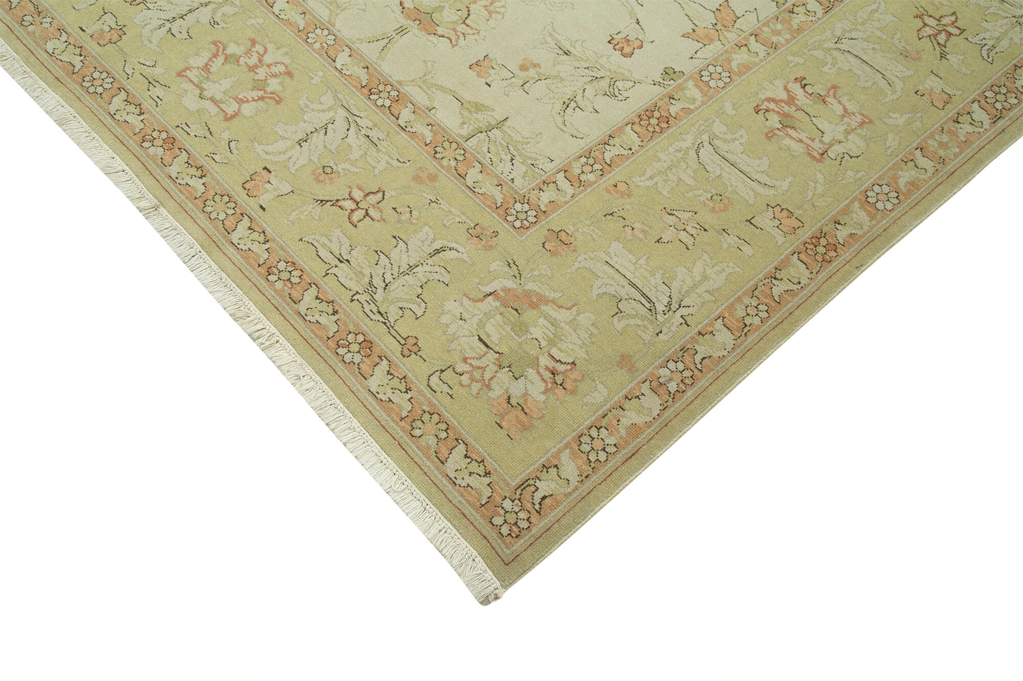 Handmade Wool Area Rug – Classic Beige Cotton Wool Rug 10x11 by Agacan