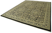 Handmade Wool Area Rug – Classic Beige Carpet, Turkish Hand Woven Rug 9'x12'