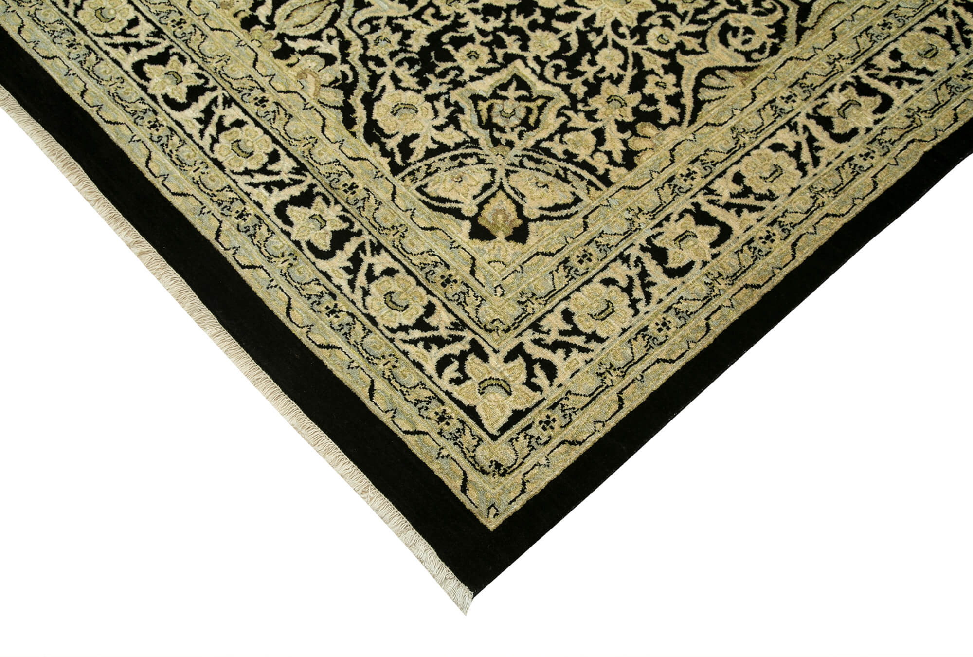 Handmade Wool Area Rug – Classic Beige Carpet, Turkish Hand Woven Rug 9'x12'