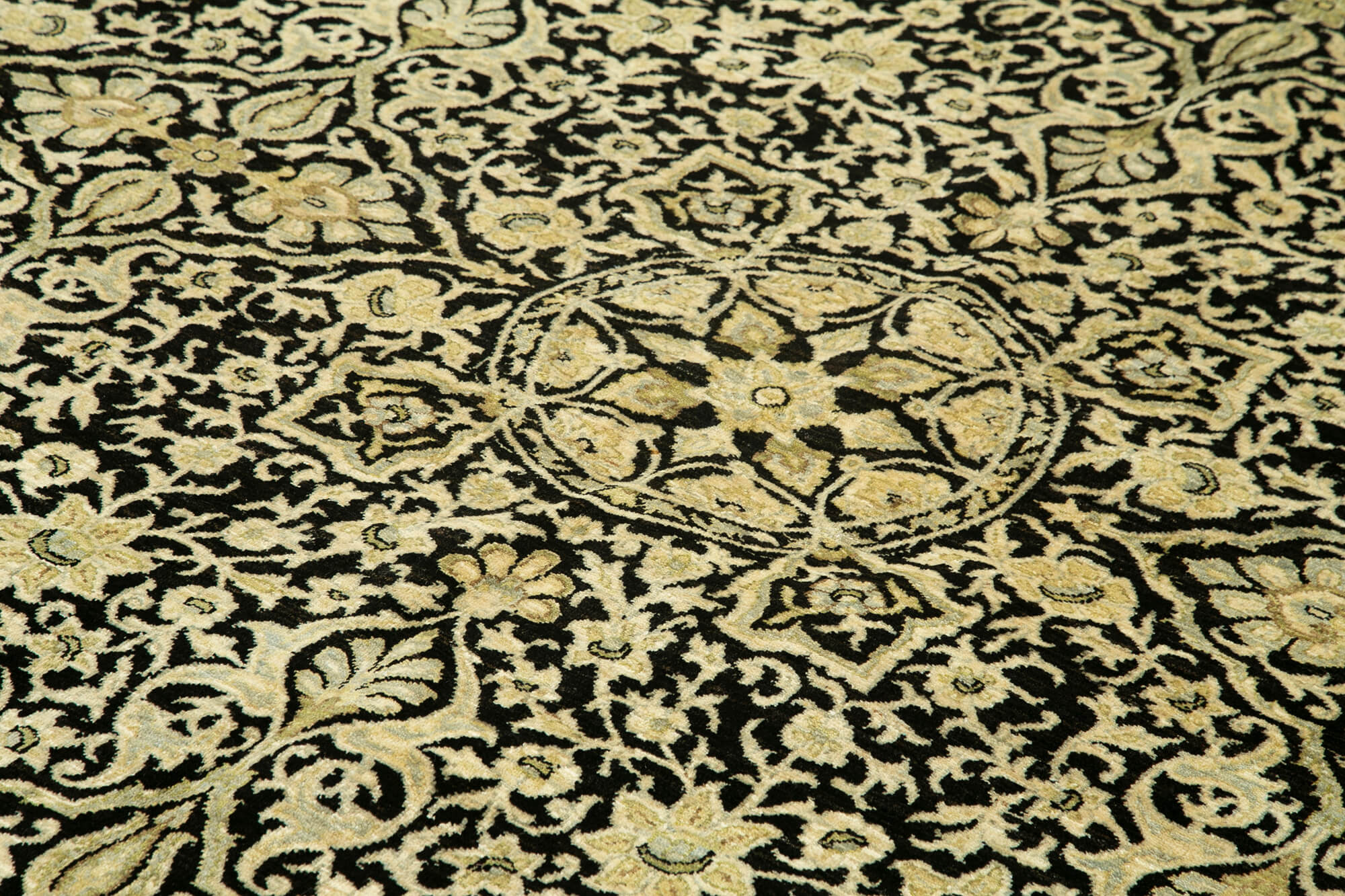 Handmade Wool Area Rug – Classic Beige Carpet, Turkish Hand Woven Rug 9'x12'