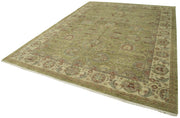 Handmade Wool Area Rug – Tebriz Classic Grey Cotton Wool Carpet 8'11''x11'9''
