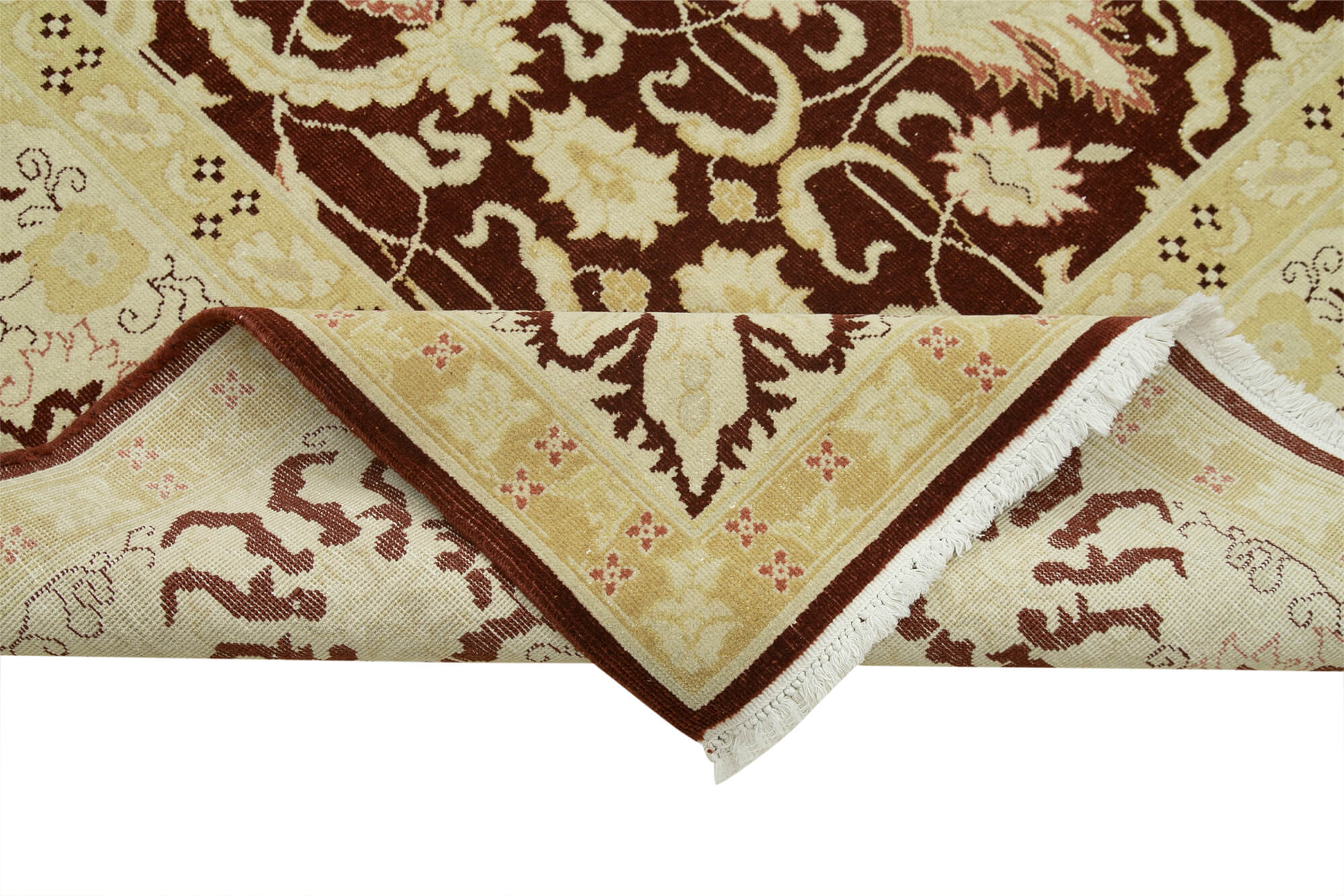 Handmade Wool Area Rug – Classic Beige Cotton Wool Rug 9'x11'7'' | Durable Natural Fiber