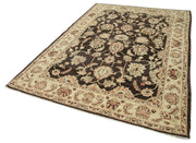 Handmade Wool Area Rug – Tebriz Classic Beige Cotton Wool Rug 6'2''x9'1''