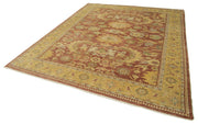 Handmade Wool Area Rug – Tebriz Classic Yellow Cotton Wool Carpet 8'2''x9'9''