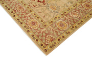 Handmade Wool Area Rug – Vintage Turkish Carpet 8x11 Classic Yellow Rug