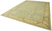 Handmade Wool Area Rug – Tebriz Beige Vintage Carpet 10'1''x13'8'' Classic Cotton Rug