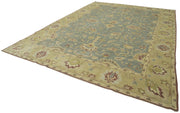 Handmade Wool Area Rug – Tebriz Classic Yellow Cotton Wool Rug 10'2"x14'1"