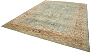 Handmade Wool Area Rug – Tebriz Red Classic Style 10'1''x13'7'' Cotton Wool Rug