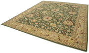 Handmade Wool Area Rug – Tebriz Classic Yellow Cotton Wool Rug 10'5''x12'2''