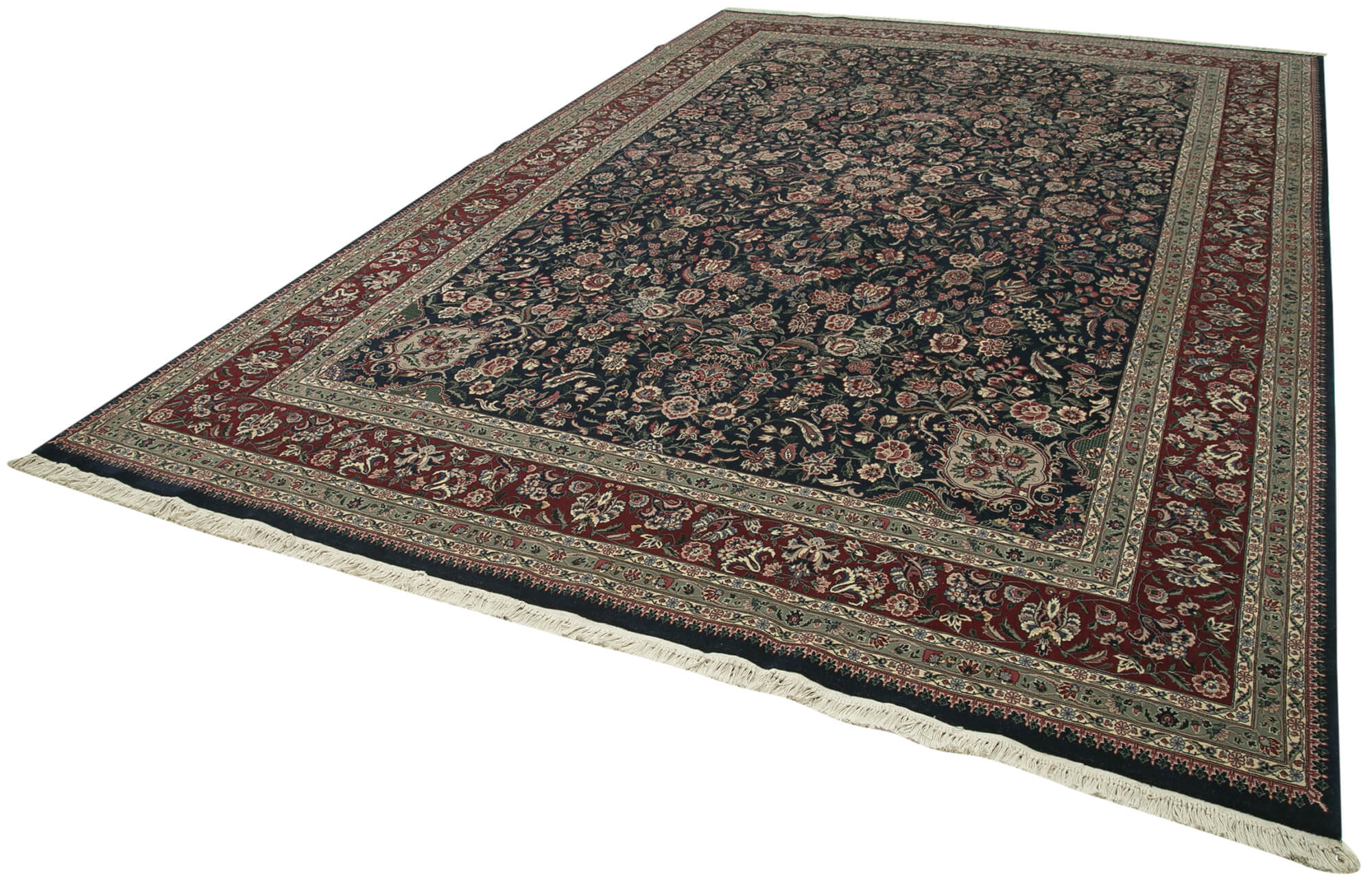 Handmade Wool Area Rug – Classic Brown Cotton Wool Rug 8'10''x13'2'' by Agacan