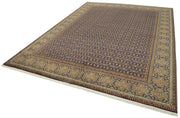 Handmade Wool Area Rug – Classic Brown Vintage Turkish Rug 8'x11' Cotton Wool
