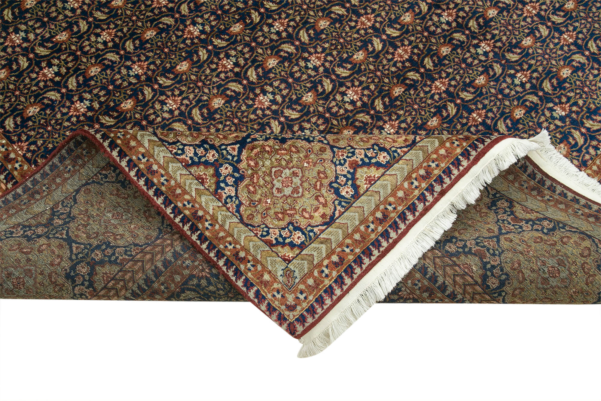 Handmade Wool Area Rug – Classic Brown Vintage Turkish Rug 8'x11' Cotton Wool