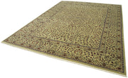 Handmade Wool Area Rug – Classic Beige Cotton Wool Rug 8'8''x11'8'' Durable Soft Floor Covering