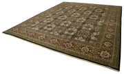Handmade Wool Area Rug - Tebriz Green Classic Cotton Wool Hand Woven Rug 11'10''x14'8''