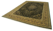 Handmade Wool Area Rug – Tebriz Yellow Classic Cotton Wool Carpet 9'9''x13'11''