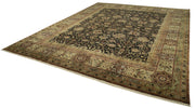 Handmade Wool Area Rug | Tebriz Brown Classic Style Cotton Wool Rug 11'11'' x 14'9''