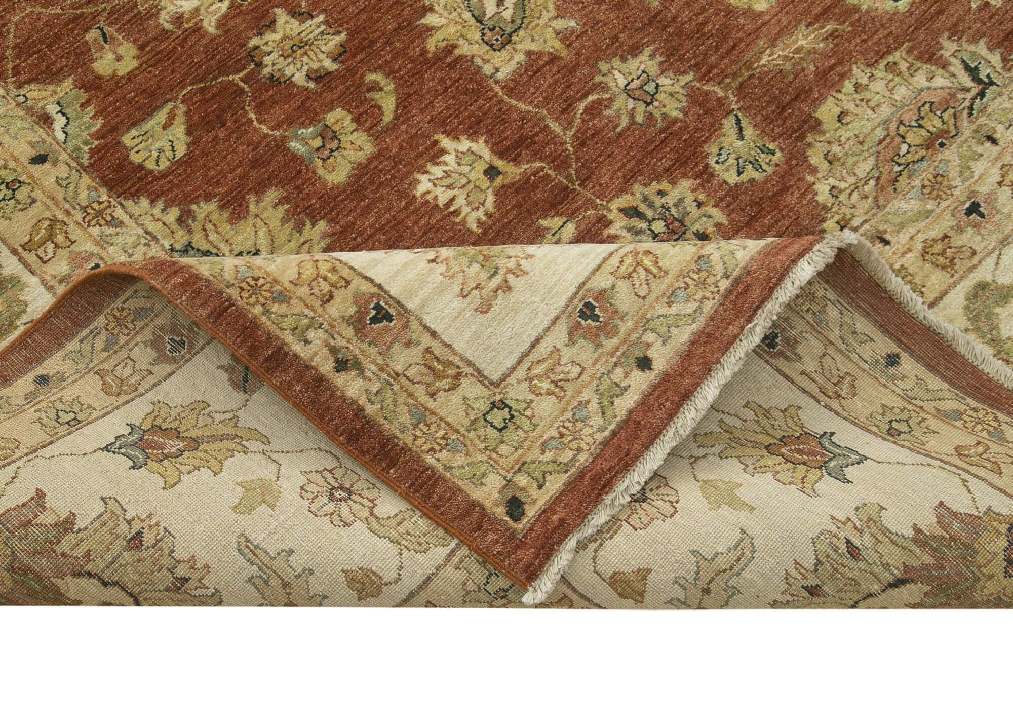 Handmade Area Rug – Classic Beige Turkish Hand Knotted Cotton Wool Carpet 12'x15'