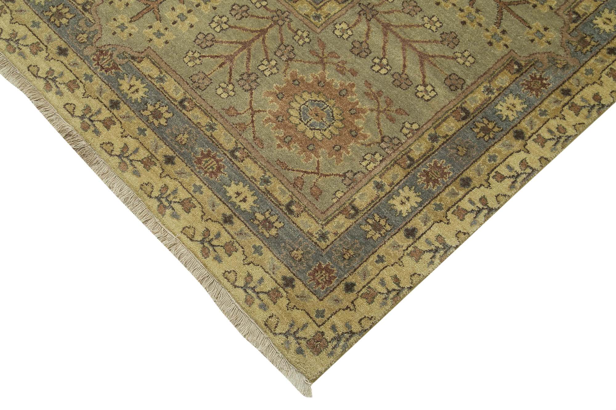Handmade Wool Area Rug – Classic Beige Vintage Turkish Rug 12'3''x15'1'' by Agacan