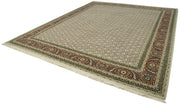 Handmade Wool Area Rug – Classic Beige Cotton Wool Carpet 12'3'' x 14'11'' by Agacan