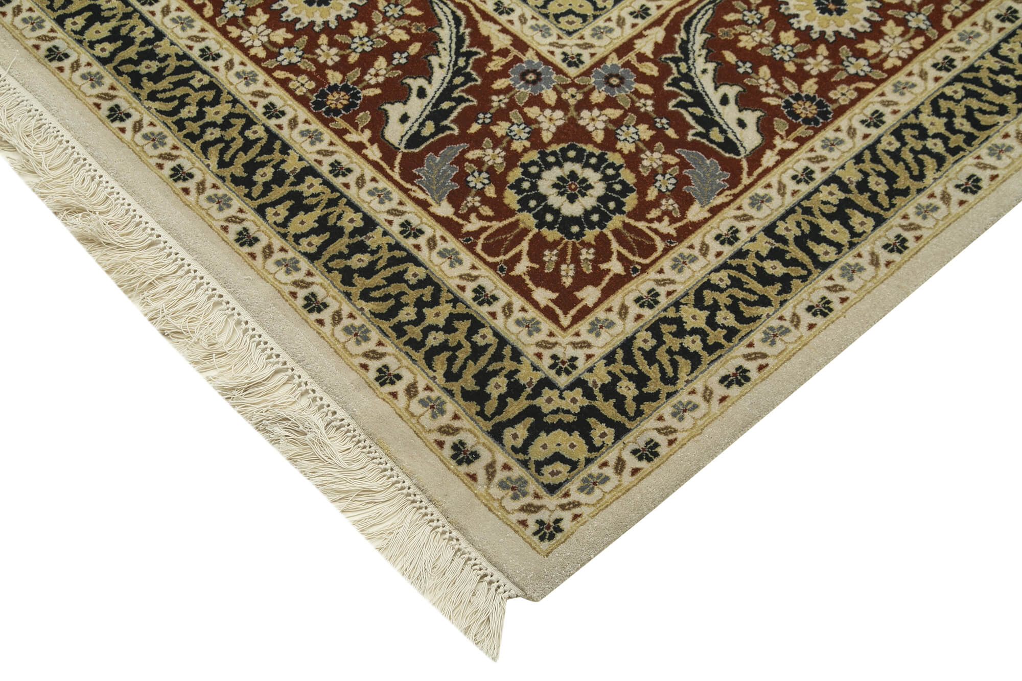 Handmade Wool Area Rug – Classic Beige Cotton Wool Carpet 12'3'' x 14'11'' by Agacan