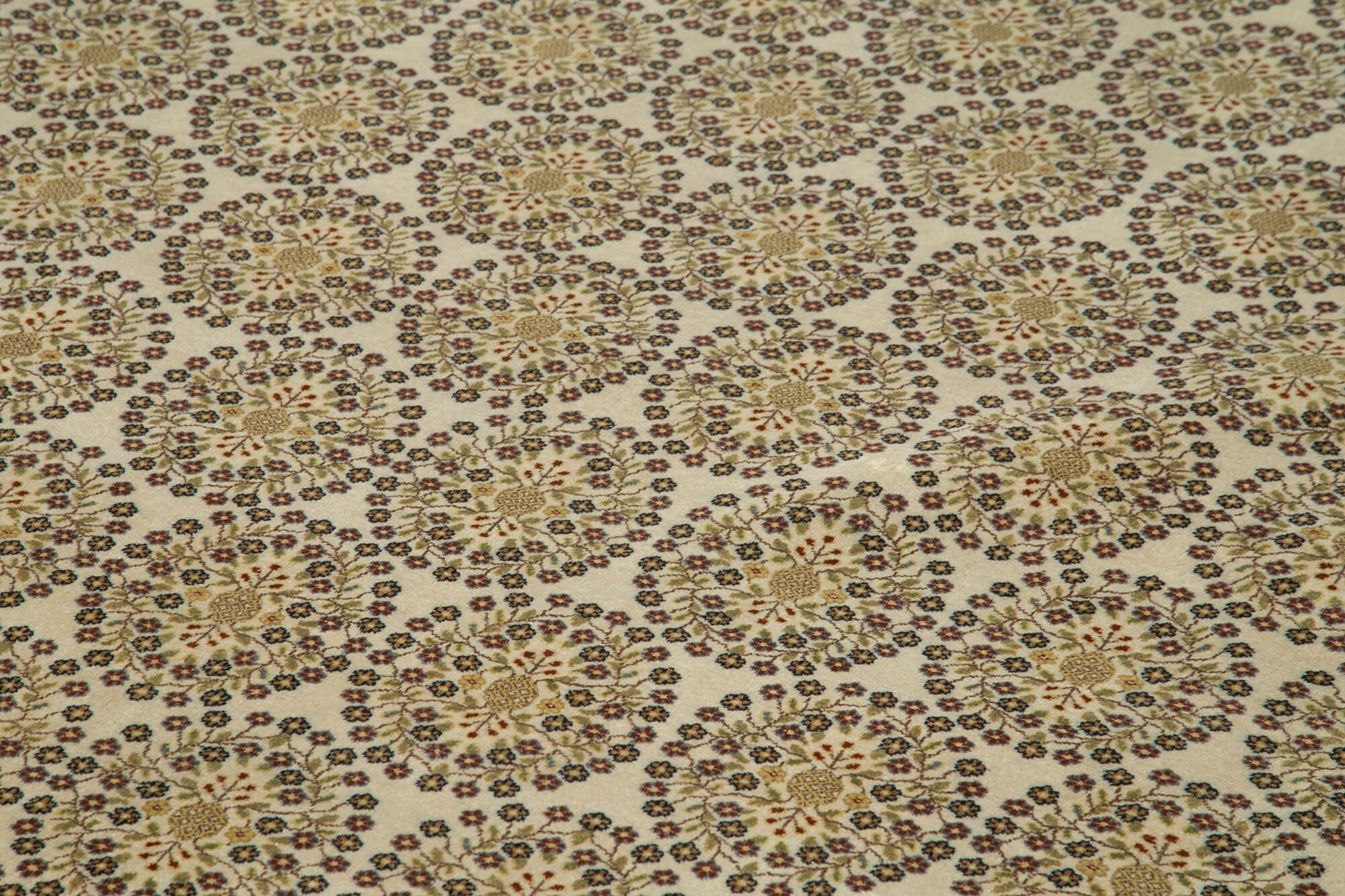 Handmade Wool Area Rug – Classic Beige Cotton Wool Carpet 12'3'' x 14'11'' by Agacan