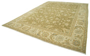 Handmade Wool Area Rug – Tebriz Classic Beige Cotton Wool Carpet 11'9''x15'10''