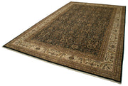 Handmade Wool Area Rug - Tebriz Classic Beige Cotton Wool Rug 11'10''x17'10''
