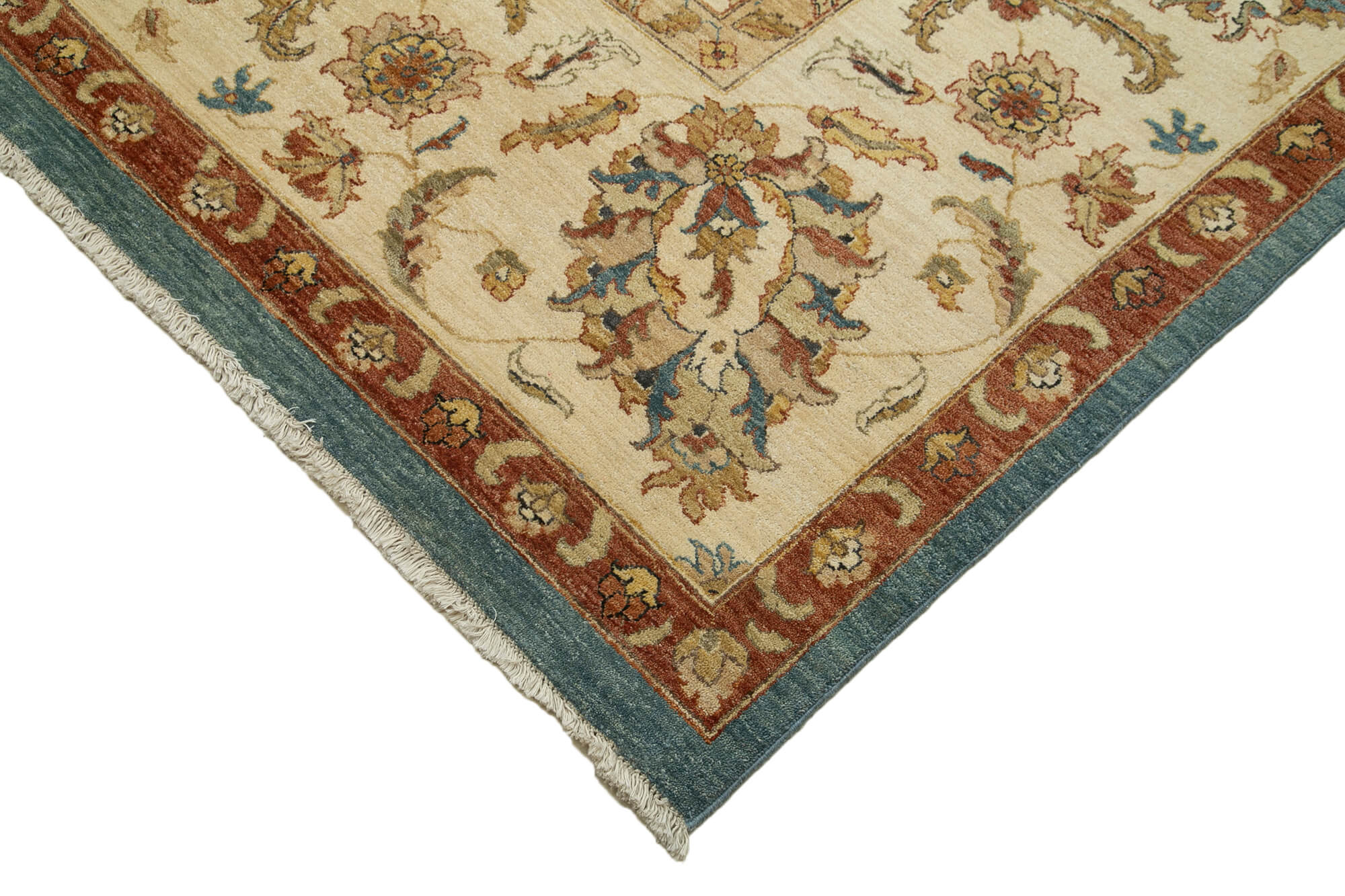 Handmade Cotton Wool Rug – Classic Area Rug Beige Cotton Carpet by Agacan