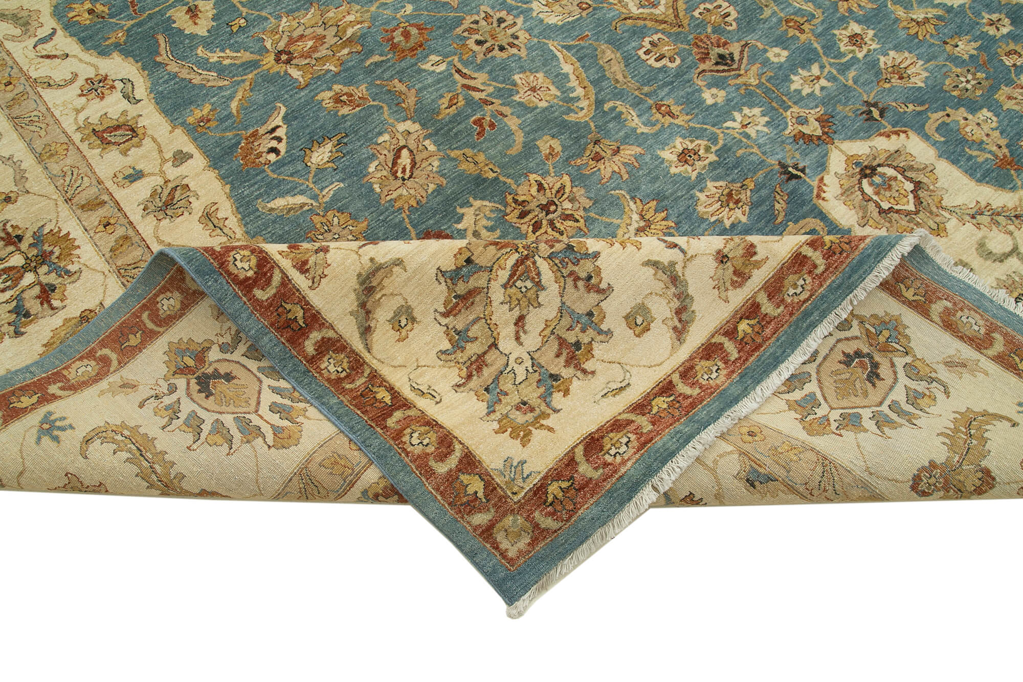 Handmade Cotton Wool Rug – Classic Area Rug Beige Cotton Carpet by Agacan