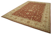 Handmade Wool Area Rug – Tebriz Classic Beige Cotton Wool Rug 12'2''x18'1''