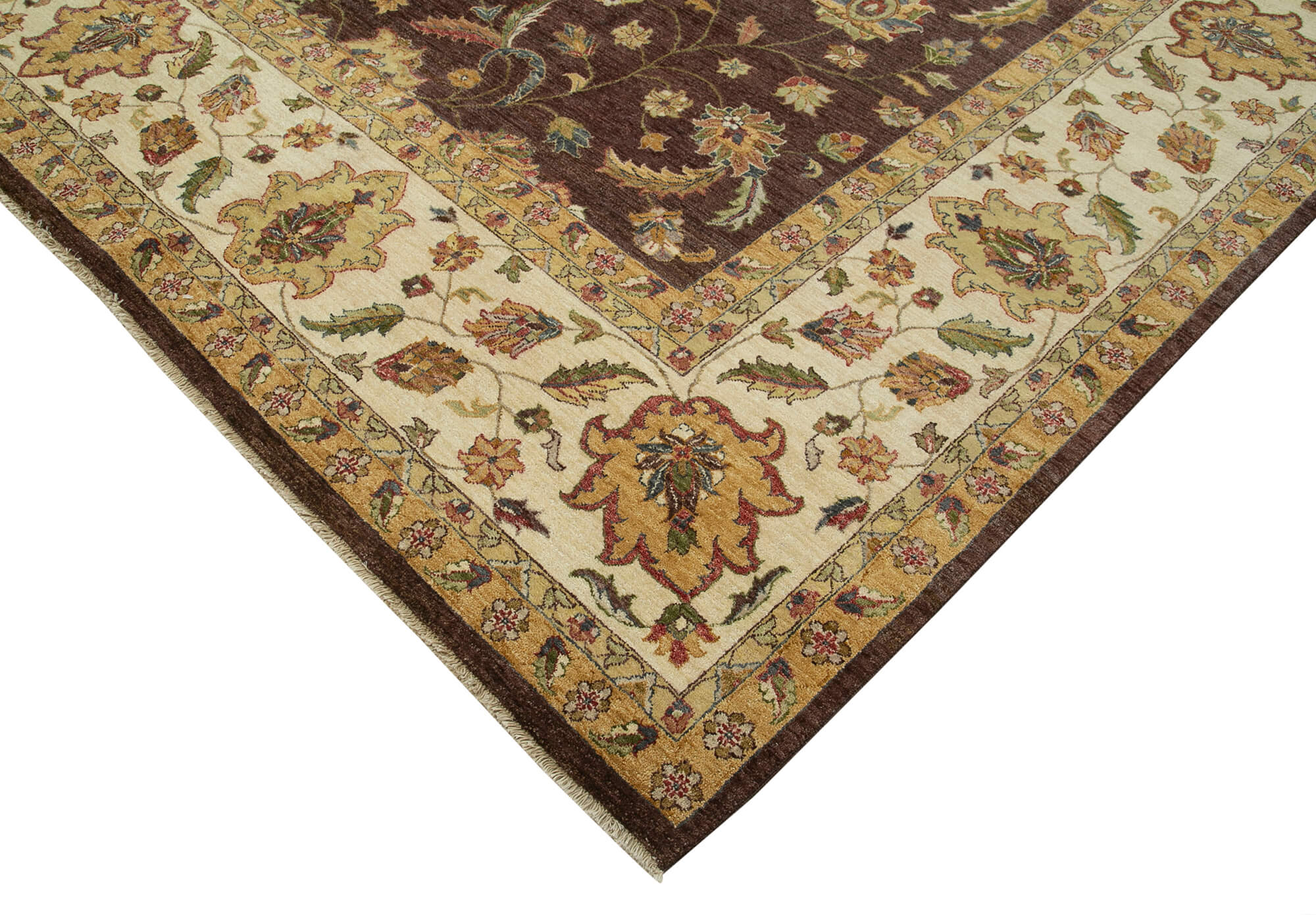 Handmade Wool Area Rug – Vintage Turkish Carpet Cotton Wool Rug 11'10''x17'11''