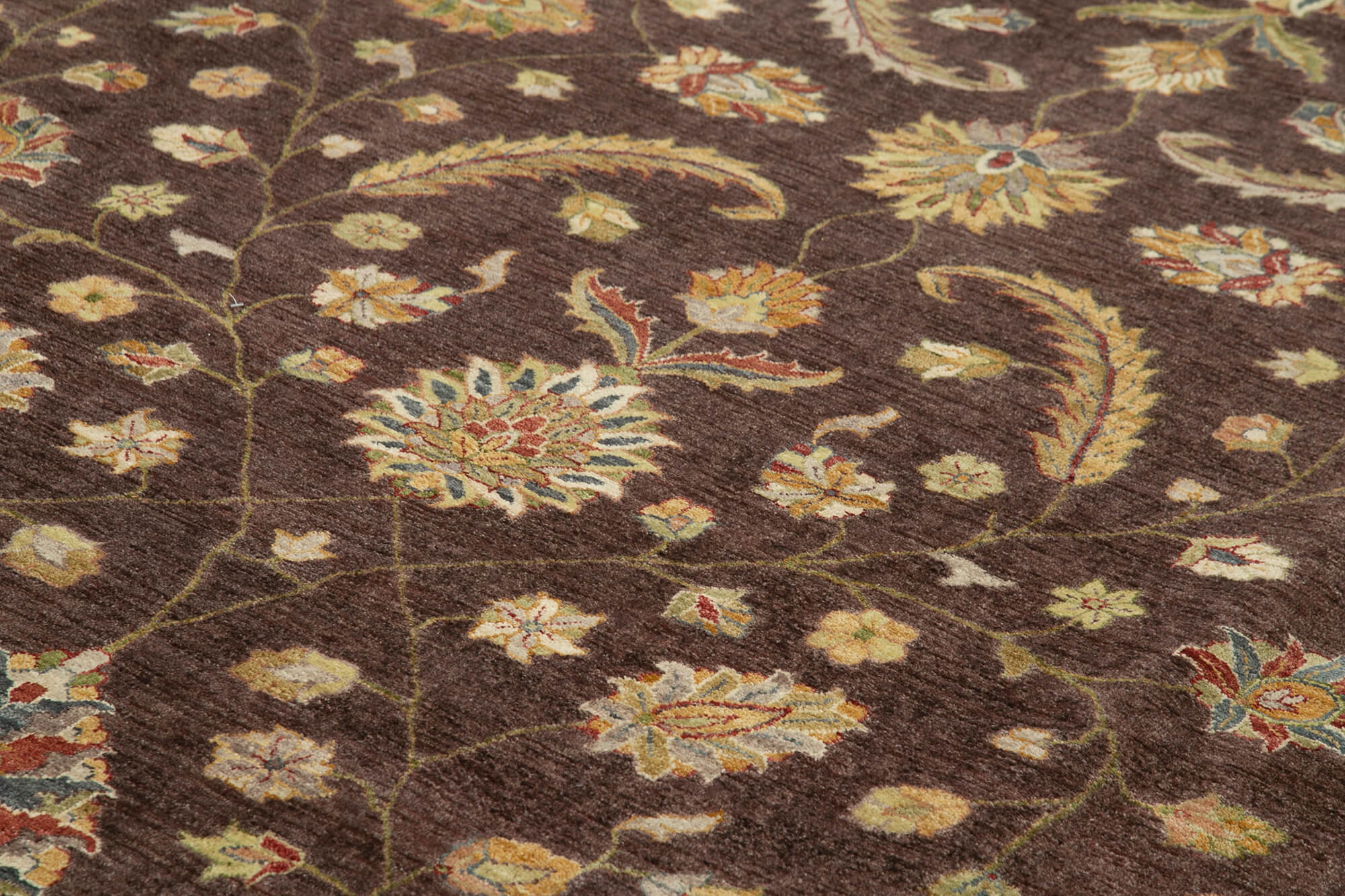 Handmade Wool Area Rug – Vintage Turkish Carpet Cotton Wool Rug 11'10''x17'11''