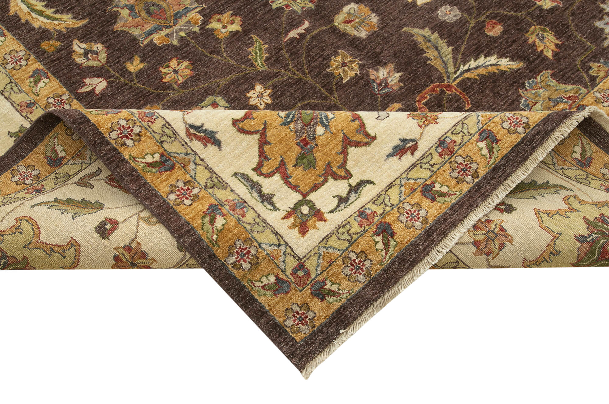 Handmade Wool Area Rug – Vintage Turkish Carpet Cotton Wool Rug 11'10''x17'11''