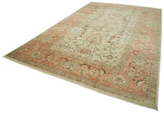 Handmade Wool Area Rug – Tebriz Classic Beige Cotton Wool Rug 11'10''x18'0''